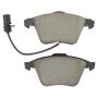 MPA 1001-0915AM Quality-Built Premium Semi-Metallic Brake Pads w/ Hardware