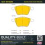 MPA 1001-0915BM Quality-Built Premium Semi-Metallic Brake Pads w/ Hardware