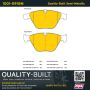 MPA 1001-0918M Quality-Built Premium Semi-Metallic Brake Pads w/ Hardware