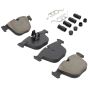 MPA 1001-0919AM Quality-Built Premium Semi-Metallic Brake Pads w/ Hardware