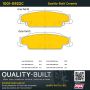 MPA 1001-0922C Quality-Built Premium Ceramic Brake Pads w/ Hardware