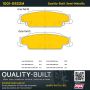 MPA 1001-0922M Quality-Built Premium Semi-Metallic Brake Pads w/ Hardware