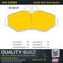 MPA 1001-0928M Quality-Built Premium Semi-Metallic Brake Pads w/ Hardware