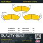 MPA 1001-0932C Quality-Built Premium Ceramic Brake Pads w/ Hardware