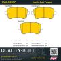 MPA 1001-0937C Quality-Built Premium Ceramic Brake Pads w/ Hardware