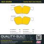 MPA 1001-0939M Quality-Built Premium Semi-Metallic Brake Pads w/ Hardware