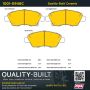 MPA 1001-0948C Quality-Built Premium Ceramic Brake Pads w/ Hardware