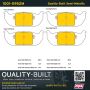 MPA 1001-0952M Quality-Built Premium Semi-Metallic Brake Pads w/ Hardware