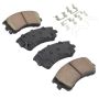 MPA 1001-0957C Quality-Built Premium Ceramic Brake Pads w/ Hardware