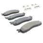MPA 1001-0965M Quality-Built Premium Semi-Metallic Brake Pads w/ Hardware