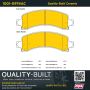 MPA 1001-0974AC Quality-Built Premium Ceramic Brake Pads w/ Hardware