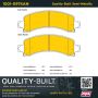 MPA 1001-0974AM Quality-Built Premium Semi-Metallic Brake Pads w/ Hardware