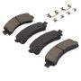 MPA 1001-0974M Quality-Built Premium Semi-Metallic Brake Pads w/ Hardware