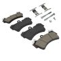 MPA 1001-0977M Quality-Built Premium Semi-Metallic Brake Pads w/ Hardware