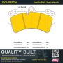 MPA 1001-0977M Quality-Built Premium Semi-Metallic Brake Pads w/ Hardware