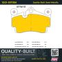 MPA 1001-0978M Quality-Built Premium Semi-Metallic Brake Pads w/ Hardware
