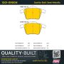 MPA 1001-0980M Quality-Built Premium Semi-Metallic Brake Pads w/ Hardware