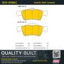 MPA 1001-0986C Quality-Built Premium Ceramic Brake Pads w/ Hardware