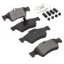 MPA 1001-0986M Quality-Built Premium Semi-Metallic Brake Pads w/ Hardware