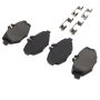 MPA 1001-0987M Quality-Built Premium Semi-Metallic Brake Pads w/ Hardware