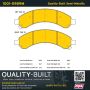 MPA 1001-0989M Quality-Built Premium Semi-Metallic Brake Pads w/ Hardware