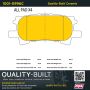 MPA 1001-0996C Quality-Built Premium Ceramic Brake Pads w/ Hardware