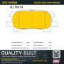 MPA 1001-0996M Quality-Built Premium Semi-Metallic Brake Pads w/ Hardware