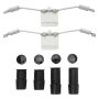 MPA 1001-1003M Quality-Built Premium Semi-Metallic Brake Pads w/ Hardware
