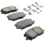 MPA 1001-1005M Quality-Built Premium Semi-Metallic Brake Pads w/ Hardware