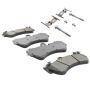 MPA 1001-1007M Quality-Built Premium Semi-Metallic Brake Pads w/ Hardware