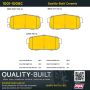 MPA 1001-1008C Quality-Built Premium Ceramic Brake Pads w/ Hardware