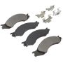 MPA 1001-1010M Quality-Built Premium Semi-Metallic Brake Pads w/ Hardware