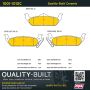 MPA 1001-1012C Quality-Built Premium Ceramic Brake Pads w/ Hardware
