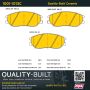 MPA 1001-1013C Quality-Built Premium Ceramic Brake Pads w/ Hardware