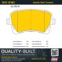 MPA 1001-1018C Quality-Built Premium Ceramic Brake Pads w/ Hardware