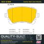 MPA 1001-1018M Quality-Built Premium Semi-Metallic Brake Pads w/ Hardware