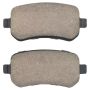 MPA 1001-1021C Quality-Built Premium Ceramic Brake Pads w/ Hardware