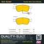 MPA 1001-1024M Quality-Built Premium Semi-Metallic Brake Pads w/ Hardware