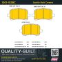 MPA 1001-1028C Quality-Built Premium Ceramic Brake Pads w/ Hardware