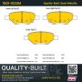 MPA 1001-1033M Quality-Built Premium Semi-Metallic Brake Pads w/ Hardware