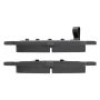 MPA 1001-1033M Quality-Built Premium Semi-Metallic Brake Pads w/ Hardware