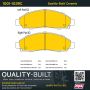 MPA 1001-1039C Quality-Built Premium Ceramic Brake Pads w/ Hardware