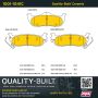 MPA 1001-1041C Quality-Built Premium Ceramic Brake Pads w/ Hardware
