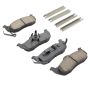 MPA 1001-1041M Quality-Built Premium Semi-Metallic Brake Pads w/ Hardware