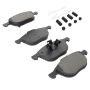 MPA 1001-1044M Quality-Built Premium Semi-Metallic Brake Pads w/ Hardware