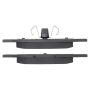 MPA 1001-1044M Quality-Built Premium Semi-Metallic Brake Pads w/ Hardware
