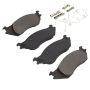 MPA 1001-1045M Quality-Built Premium Semi-Metallic Brake Pads w/ Hardware