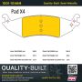 MPA 1001-1046M Quality-Built Premium Semi-Metallic Brake Pads w/ Hardware