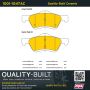 MPA 1001-1047AC Quality-Built Premium Ceramic Brake Pads w/ Hardware