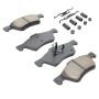 MPA 1001-1047BC Quality-Built Premium Ceramic Brake Pads w/ Hardware